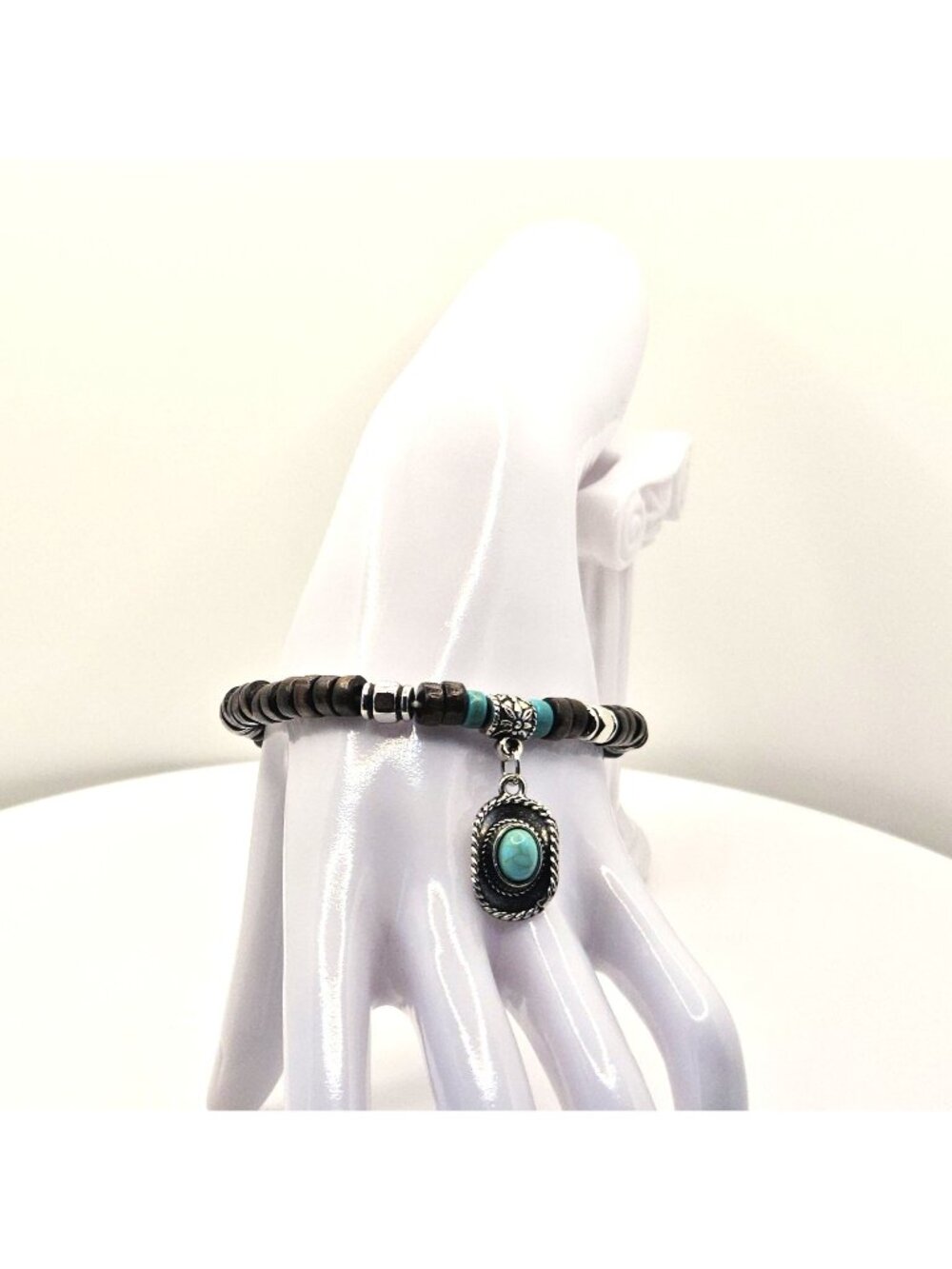 Boho Turquoise Bracelet Western Cowgirl Jewelry Rustic Beaded Bracelet Boutique